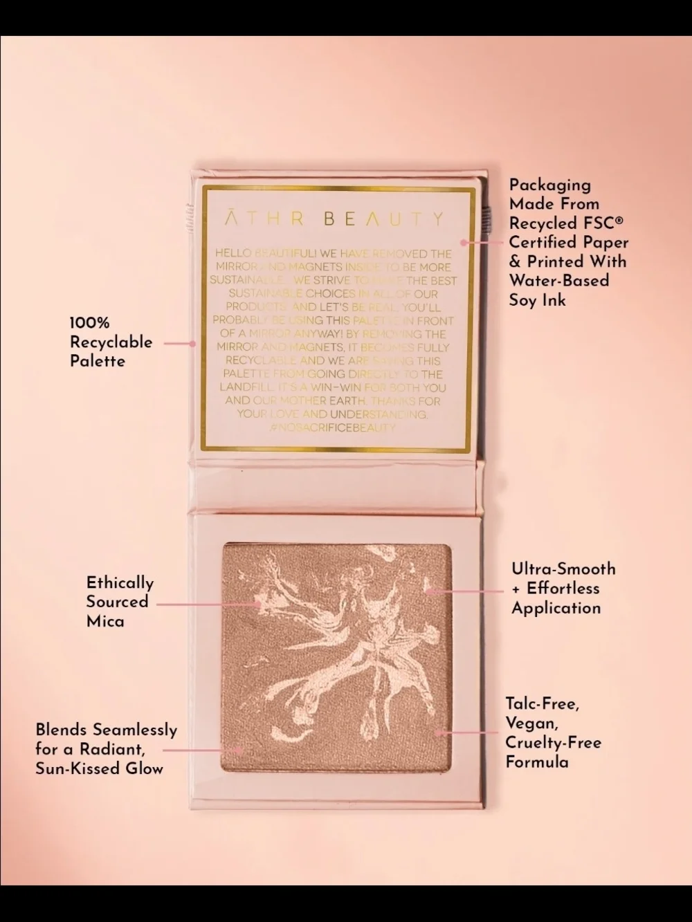 Athr Beauty Diffused Reflections Bronzing Powder — Ethereal 0.26oz BNIB